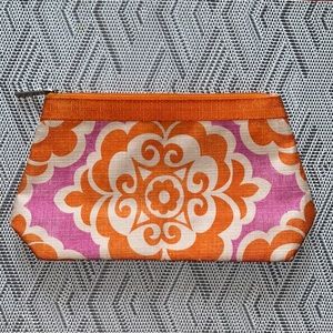 Clinique flower cosmetic bag